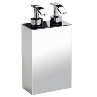 Soap Dispenser Soap Dispenser, Square, Wall Mounted, Brass, Two Pump(s) Windisch 90124